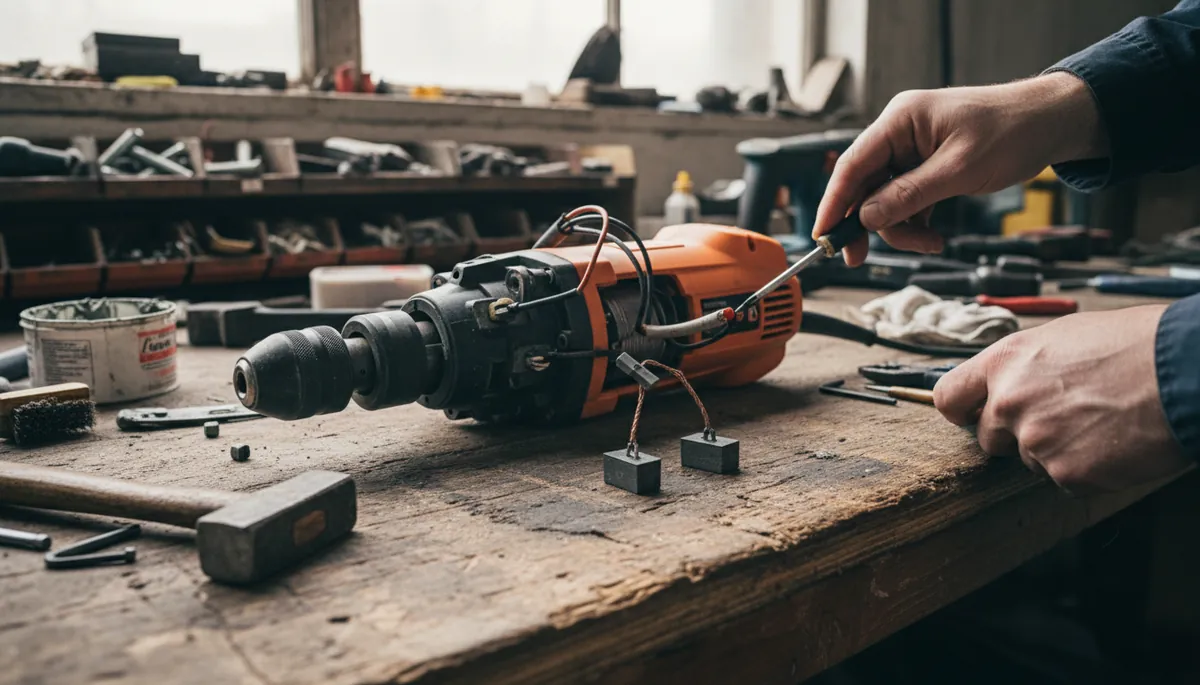 Comment changer les charbons d'un perforateur
